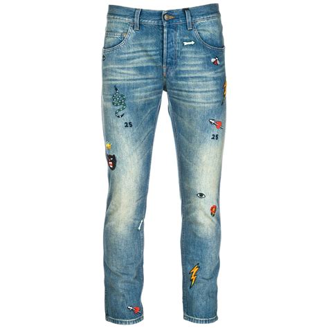 jeans uomo gucci|gucci embroidered jeans men.